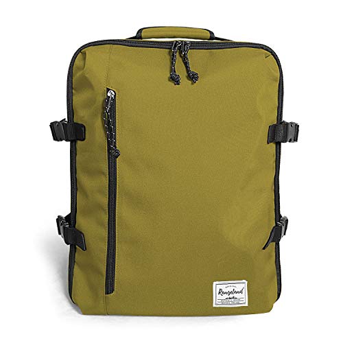 Travel Backpack 21L Minimalist Casual Small Carry-on Daypack 15-inch Laptop Notebook, Overnight Weekender Dark Yellow Mustard - color: Mustard