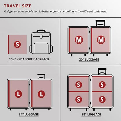 Travel Vacuum Bags for Clothing with Rechargeable Electric Pump, Compression Packing Cubes Organizer Storage for Luggage Suitcase, Space Saver Seal Bags for Vacation Cruise, 8 Small - style: 8 Small