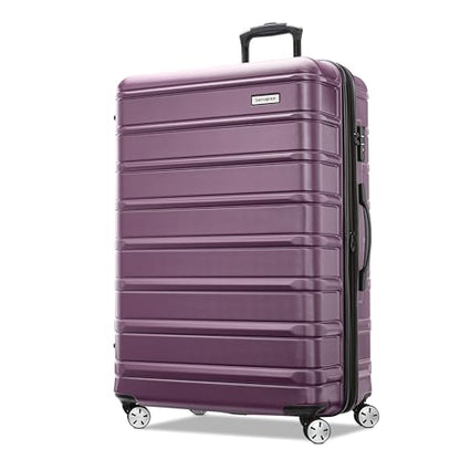 Samsonite Omni 2 Hardside Expandable Luggage with Spinner Wheels, Checked-Large 28-Inch, Purple - color: Purple, size: Checked-Large Spinner