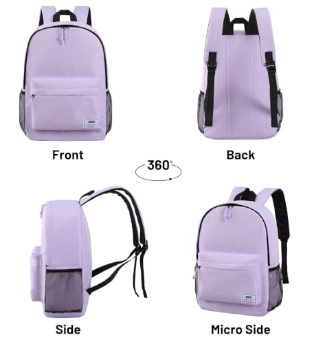 MIER Insulated Backpack Cooler Small Leakproof Lightweight Cute for Women Men to Work, Picnics, Camping, Park Day Trips, 15 L - color: purple