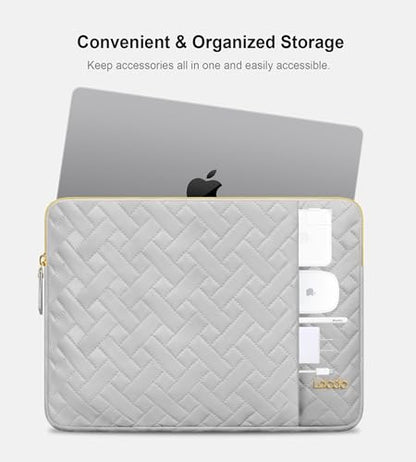 Lacdo Laptop Sleeve Case for 14 inch New MacBook Pro M5 Pro/Max A3426 A3427 (2026), M5/M4/M3/M2/M1 A3434 A3112 A3401 A3185 A2918 2025-2021, 13.8 inch Microsoft Surface Laptop 7th Computer Bag, Gray - color: Gray, size: New MacBook Pro 14 Inch