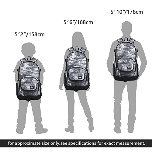 rickyh style School Backpack Travel Bag for Men & Women Lightweight College Back Pack with Laptop Compartmen - color: 04 Ink