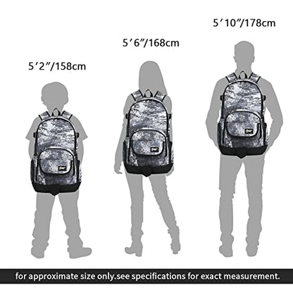 rickyh style School Backpack Travel Bag for Men & Women Lightweight College Back Pack with Laptop Compartmen - color: 04 Ink