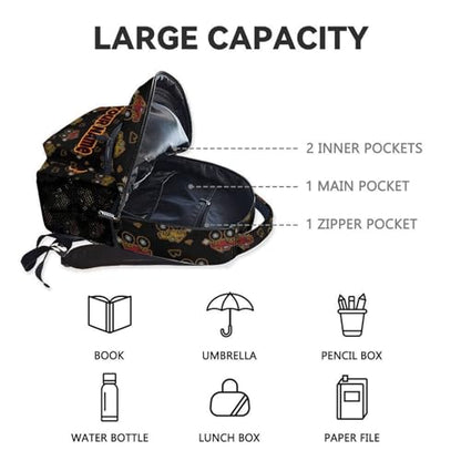 Toddler Truck Backpacks for Kids - 17 Inch Custom Large Capacity Boys Backpack for Preschool, Lightweight Truck Schoolbag for Kindergarten - color: Black