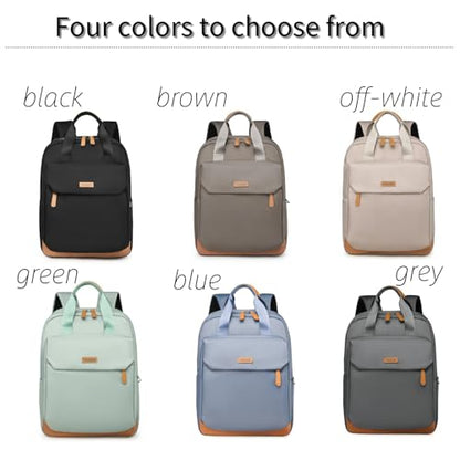 Minimalist Laptop Backpack with Luggage Strap, Stylish Daypack with Anti-Theft Pocket, Durable Casual Carry (GREEN) - color: Green