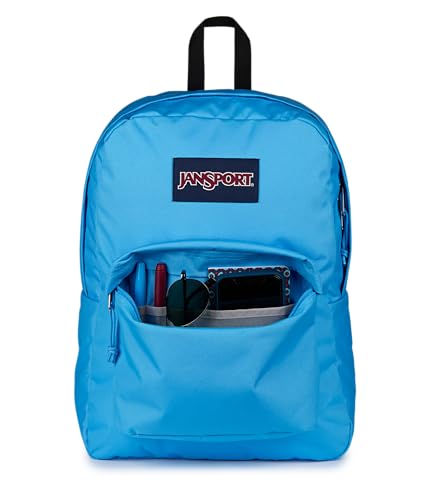 JanSport SuperBreak One Backpack - Durable, Lightweight Bag with 1 Main Compartment, Front Utility Pocket with Built-in Organizer, Premium Backpack, Electric Azul - color: Electric Azul