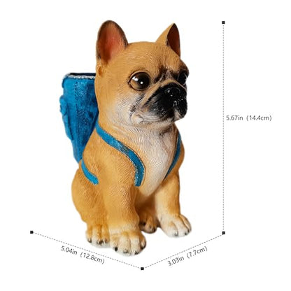 Dog Pen Holder for Desk French Bulldog Gifts for Men Women and Kids Unique Pen Pencil Holder Cup Funny Desktop Organizer for Home Office School Desk Decor (French Bulldog) - style: French Bulldog