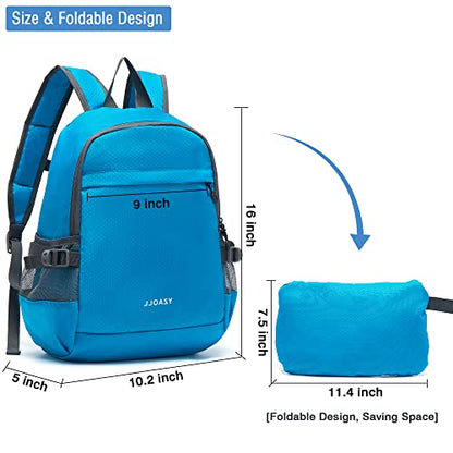 YZAOLL 20L Small Hiking Backpack Lightweight Day Packs, Packable Backpack for Women Men Travel Camping Vacation,Blue - color: A-20l-blue