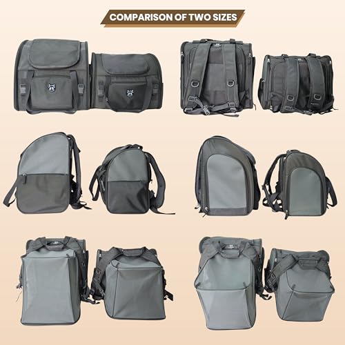 Lollimeow Expandable Large Cat Carrier Backpack, Supports up to 22 lbs - color: Dark Grey, size: 16.5"L x 10.2"W x 15.8"H