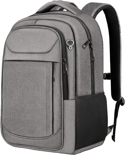 Extra Large Laptop Backpack, 18.4 Inch Travel Backpack, Big Sturdy TSA-Friendly College Computer Bag, Gifts for Men & Women, Gray - color: Grey, size: 18.4 Inch(45L)