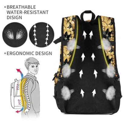 rickyh style School Backpack Travel Bag for Men & Women Lightweight College Back Pack with Laptop Compartmen - color: 04hhua