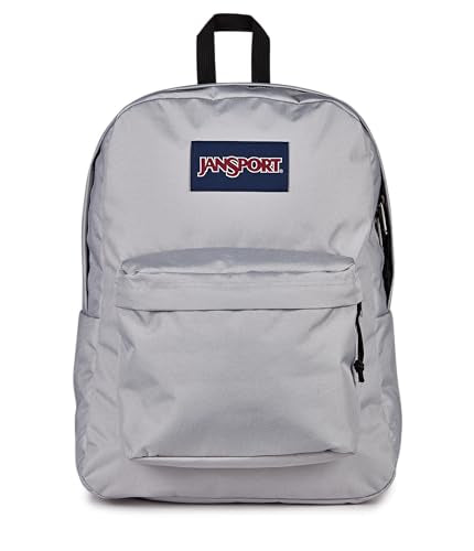 JanSport SuperBreak One Backpack - Durable, Lightweight Bag with 1 Main Compartment, Front Utility Pocket with Built-in Organizer, Premium Backpack, Grounded Grey - color: Grounded Grey