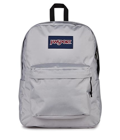 JanSport SuperBreak One Backpack - Durable, Lightweight Bag with 1 Main Compartment, Front Utility Pocket with Built-in Organizer, Premium Backpack, Grounded Grey - color: Grounded Grey