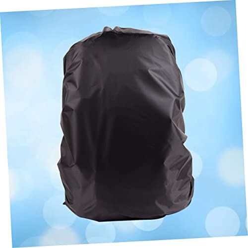 KOMBIUDA Unisex Backpack Rain Cover Portable Raincoat for Outdoor Travel Camping Hiking Seamless Construction Fits Backpacks Black