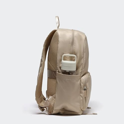 Pander 22L Casual Daypack Everyday Backpack with Luggage Sleeve Smooth Webbing Handle Professional Commuter School Bag, Raw Linen - color: Raw Linen