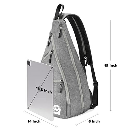 A11N SPORTS Pickleball Bag, Reversible Crossbody Sling Bag/Backpack for Women Men - color: Charcoal