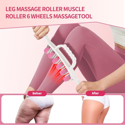 Docemel Cellulite Massage Tool for Legs,Thighs,and Arms–Lymphatic Drainage Massager for Pain Relief and Body Sculpting,Muscle Roller Stick for Circulation Support