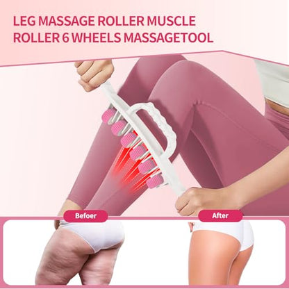 Docemel Cellulite Massage Tool for Legs,Thighs,and Arms–Lymphatic Drainage Massager for Pain Relief and Body Sculpting,Muscle Roller Stick for Circulation Support