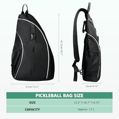 SSZYace Tennis Bag for Men Women Tennis Racket Bags Tennis Backpack for Women Men Waterproof Crossbody Sling Pickleball Bags Pickleball Bag for Boys Girls Youth Tennis Racket Bag