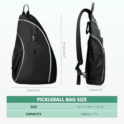SSZYace Tennis Bag for Men Women Tennis Racket Bags Tennis Backpack for Women Men Waterproof Crossbody Sling Pickleball Bags Pickleball Bag for Boys Girls Youth Tennis Racket Bag