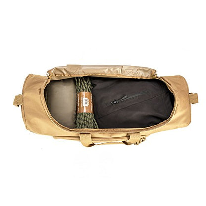 Gym Duffel Bag for Men Sports Duffel Bag with Shoe Compartment (TAN-Model B) - color: TAN-Model B