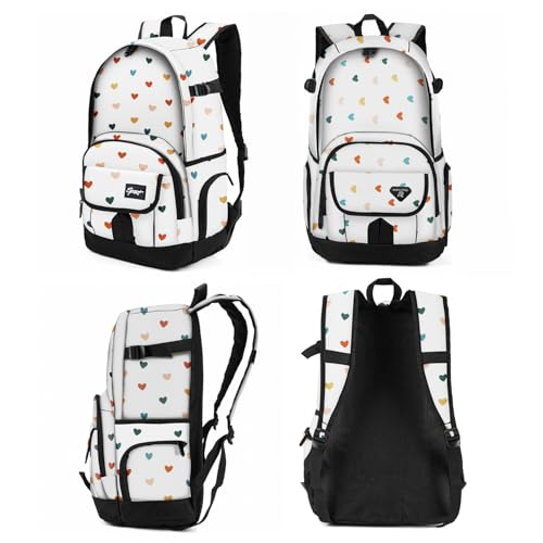rickyh style School Backpack Travel Bag for Men & Women Lightweight College Back Pack with Laptop Compartmen - color: 04cax