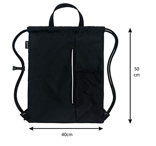 HOLYLUCK Drawstring Backpack Gym Bag For Men Women, String Beach Swim Sports Backpack - color: Dark Grey, style: Standard Drawstring