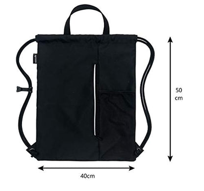 HOLYLUCK Drawstring Backpack Gym Bag For Men Women, String Beach Swim Sports Backpack - color: Dark Grey, style: Standard Drawstring