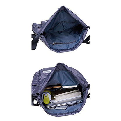 KAUKKO Drawstring Sports Backpack Gym Yoga Bag Shoulder Rucksack for Men and Women 2031-2-Gray,28.8L - color: Nylon230 Grey