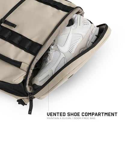Gymreapers Gravestone 21L Backpack Travel Gym Bag Water-Resistant Lightweight Laptop Sleeve Carry On Luggage for Men & Women (Desert Sand) - color: Desert Sand
