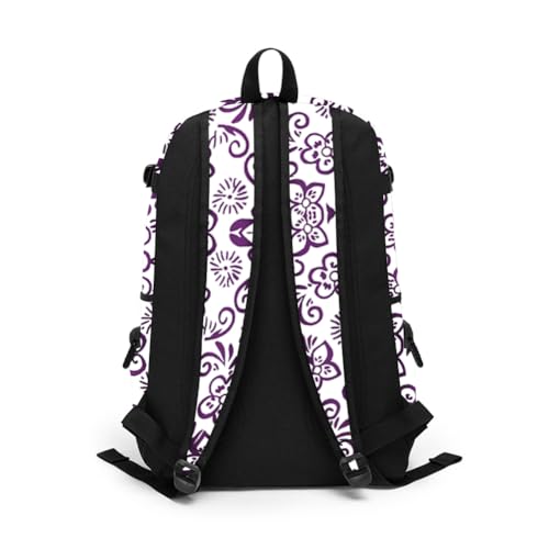 rickyh style School Backpack Travel Bag for Men & Women Lightweight College Back Pack with Laptop Compartmen - color: 01zihua