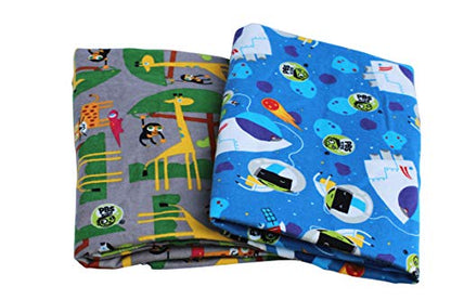 KinderMat 1.5" Thick + PBS Kids Adventure Kit - 2 Washable Covers - 47" x 22", Special Edition - Safari Party and Space Explorer - Value Bundle Great for Daycare & Family Households - color: Safari Party + Space Explorer Bundle 1.5 Inch