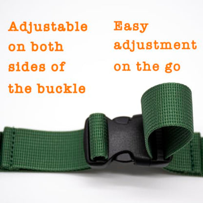 Backpack Chest Strap, Universal Add on Adjustable Sternum Strap, Chest Belt Replacement, with Heavy Duty Quick Release Buckle Clip, for Travel, Hiking, Camping, School - color: Sage Green