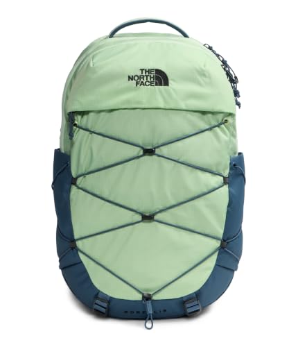 The North Face Women's Borealis Commuter Laptop Backpack - Everyday Travel Bag, Laptop Sleeve, Reflective Details, Calcified Lime/Granite Grey, One Size - color: Calcified Lime/Granite Grey
