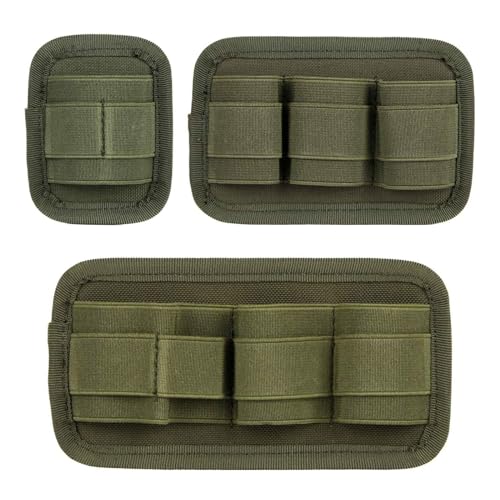 3 Piece EDC Elastic Bag Insert Pouch Panel Hook Backed Accessories Holder, Tactical Backpack Insert Modular Organizers and Storage Pouch - color: Black