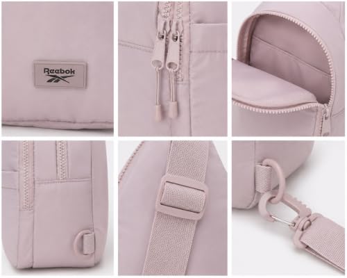 Reebok Unisex Crossbody Bag - Convertible Compact Durable Cross Body Bag for Women and Men - Gym and Travel Essentials, Size One Size, Thea II Latte - color: Thea II Latte