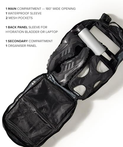 Falko Tactical Backpack for Men and Women 50L Backpack 2.4x Stronger Large Military Molle Rucksack, Bugout Backpack Outdoors - color: Dark Grey
