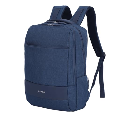SAKOS Spirit 15.6 inch Laptop Backpack, Professional Travel Backpack Carry on Flight - TSA Approved, Water Repellent Laptop Backpack for Men & Women, College Backpack with Laptop Compartment - Blue - color: 2. Spirit - Blue