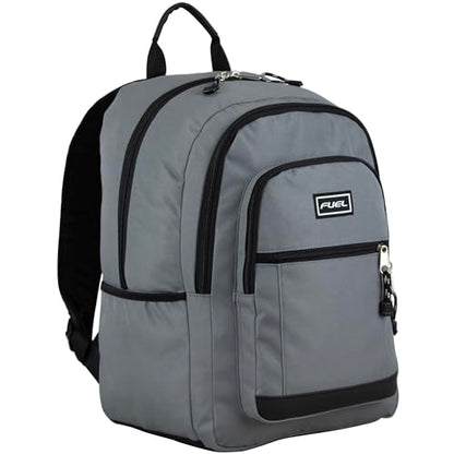 FUEL Laptop Durable Hiking Travel Commuter Carry On Casual Daypack Classic Bag Backpack, Grey - color: Grey