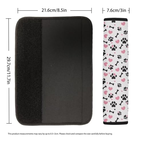 Dreaweet Dog Paw Print Seat Belt Cover Pad for Kids Cute Seatbelt Covers Soft Seat Belt Shoulder Pad for Car Bag Backpack - color: Dog Paw Print