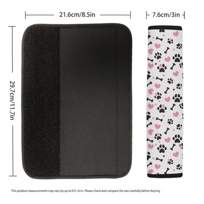 Dreaweet Dog Paw Print Seat Belt Cover Pad for Kids Cute Seatbelt Covers Soft Seat Belt Shoulder Pad for Car Bag Backpack - color: Dog Paw Print