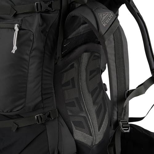 Kelty Coyote 60-105 Liter Internal Frame Backpack - Hiking, Backpacking, Travel, Hydration Compatible, Adjustable Torso (85L / Black) - color: Black, style: 85 Liter