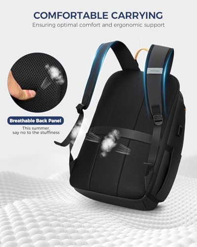 Ponhog 18 Inch Laptop Backpack for Men Black - color: A-black, size: 18 Inch