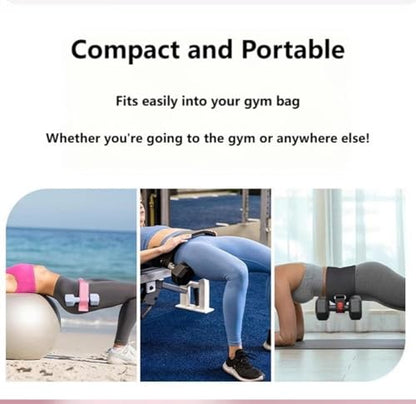 Exercise Hip Thrust Belt Workout Equipment Weighted Adjustable for Glute Strength Training, Use with Heavy Duty Kettlebells - color: black