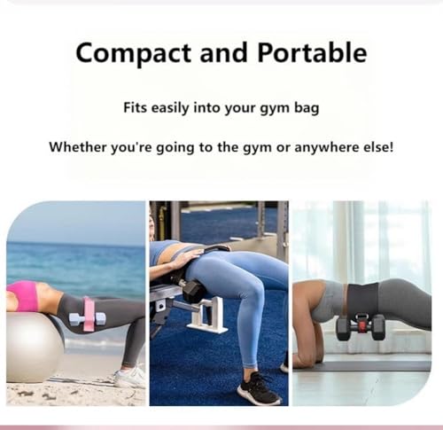 Exercise Hip Thrust Belt Workout Equipment Weighted Adjustable for Glute Strength Training, Use with Heavy Duty Kettlebells - color: pink