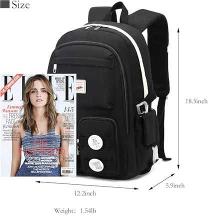 Makukke School Backpacks for Teen Girls - Laptop Backpacks 15.6 Inch College Cute Bookbag Anti Theft Women Casual Daypack - color: Tie-dye-blue
