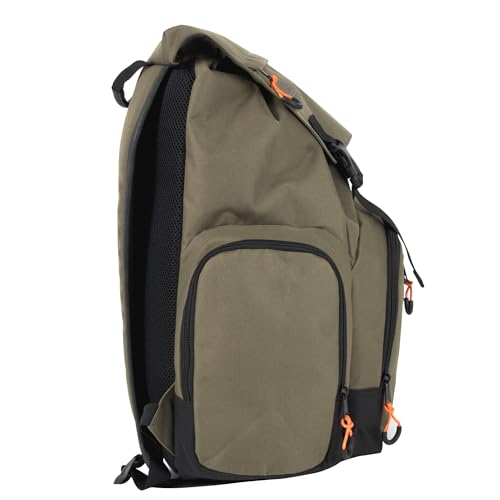Kelty Hiking Backpacks 23 L Canvas Travel Laptop Backpack for Men Women, 18" Business Work Rucksack College Computer Bag (Olive Travel Pack)