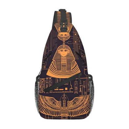 Ancient Egyptian Civilization Outdoor Crossbody Shoulder Bag For Unisex Young Adult Hiking Bicycling - color: 14