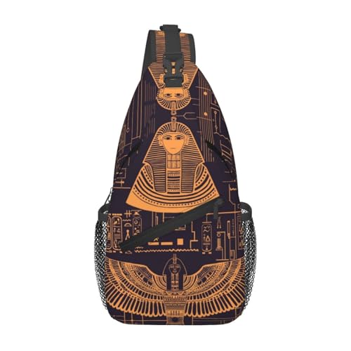 Ancient Egyptian Civilization Outdoor Crossbody Shoulder Bag For Unisex Young Adult Hiking Bicycling - color: 14