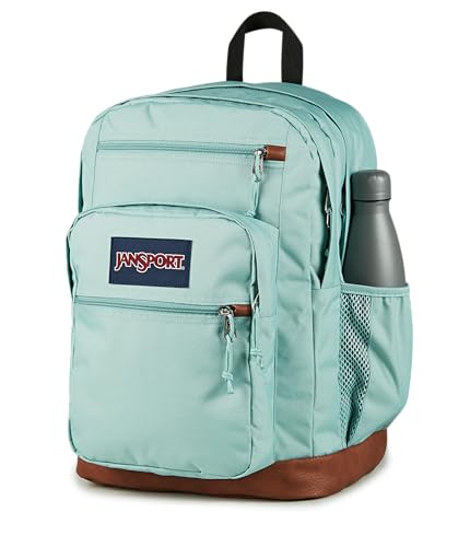 JanSport Cool Backpack with 15-inch Laptop Sleeve, Large Computer Bag Rucksack with 2 Compartments, Ergonomic Straps, Faded Sage - color: Faded Sage